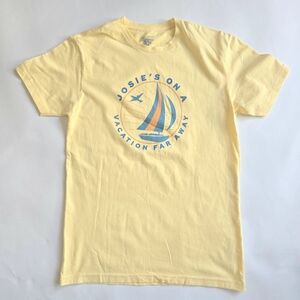 NWOT Band Tee JOSIE'S ON A VACATION For Your Love THE OUTFIELD T-Shirt 1980s